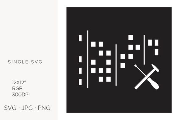City, Hammer and Screwdriver Design Assets