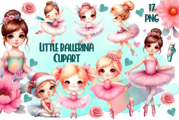 Cute Little Ballerina Sublimation Designs
