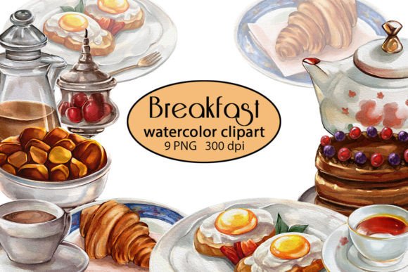 Elevate Designs with Breakfast Clipart