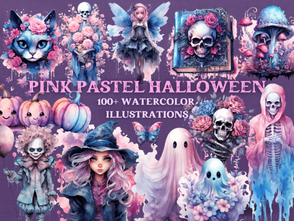 Embracing the Ethereal: A Guide to Pastel Pink Halloween Clipart and the Pastel Goth Aesthetic
