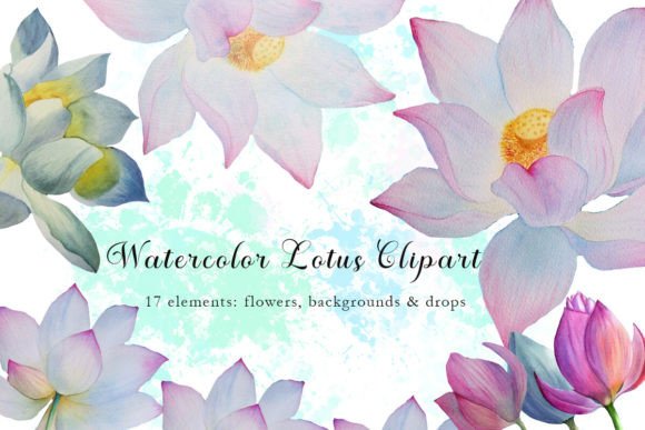 Enhancing Creative Projects with High-Quality Lotus Watercolor Clipart and Floral PNGs