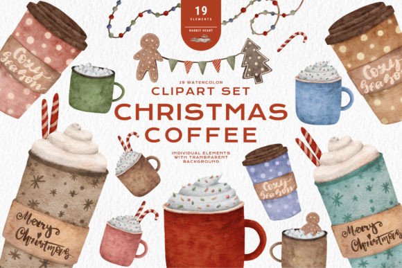Evaluating the Christmas Coffee Mug Drinks Latte Cup Clipart Collection
