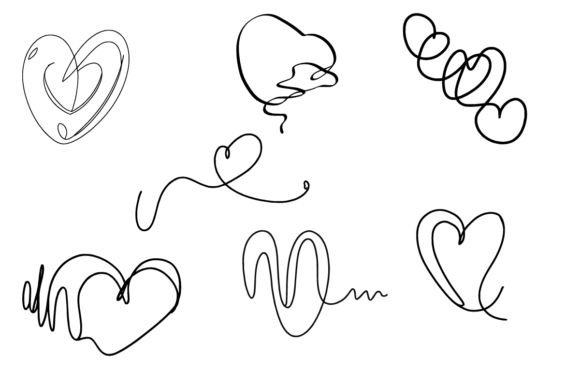 Love Line Art Hearts Collection: Versatile Digital Assets for Modern Creators