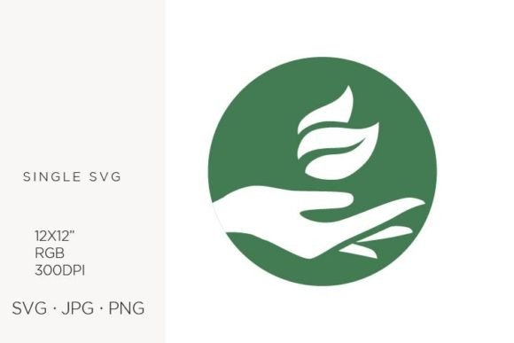 The Artistic and Practical Value of Hand Holding Leaves Digital Assets in Modern Design